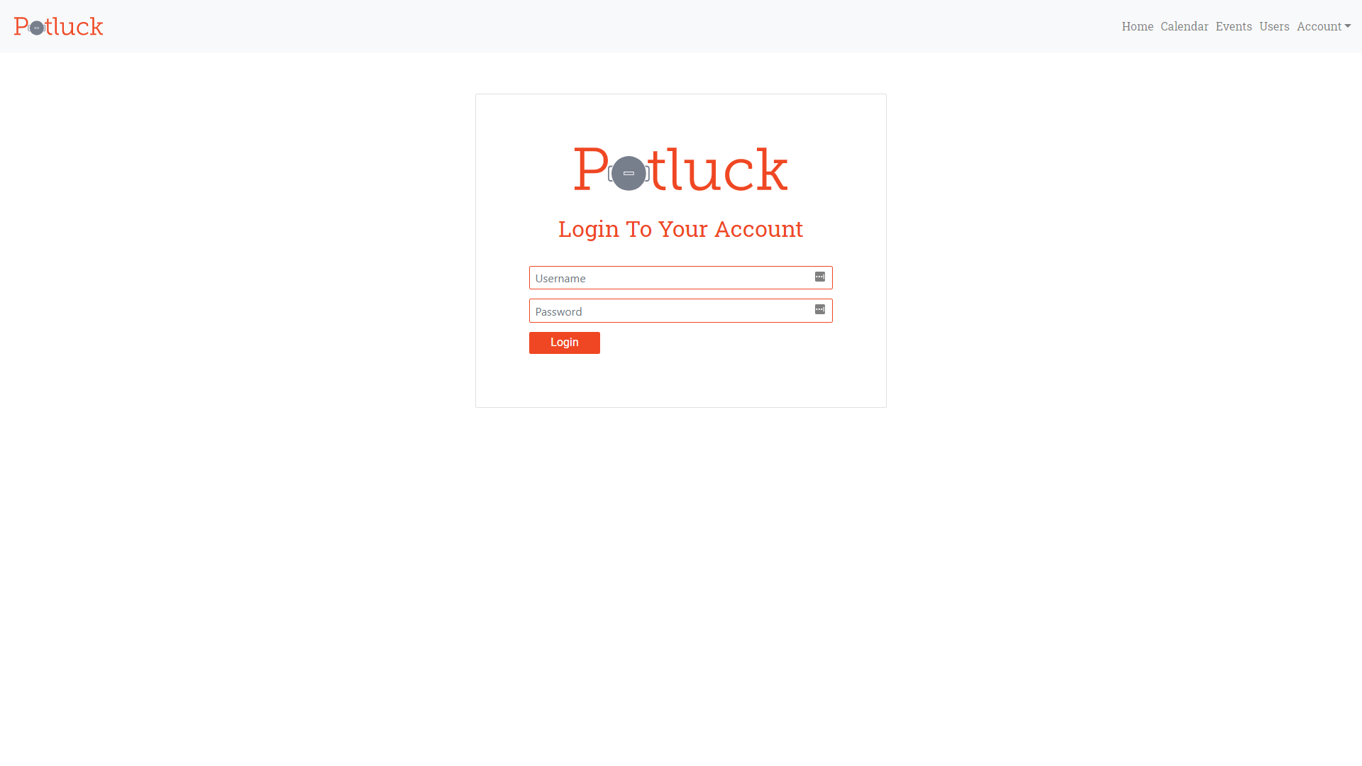 Potluck Planner Screenshots
